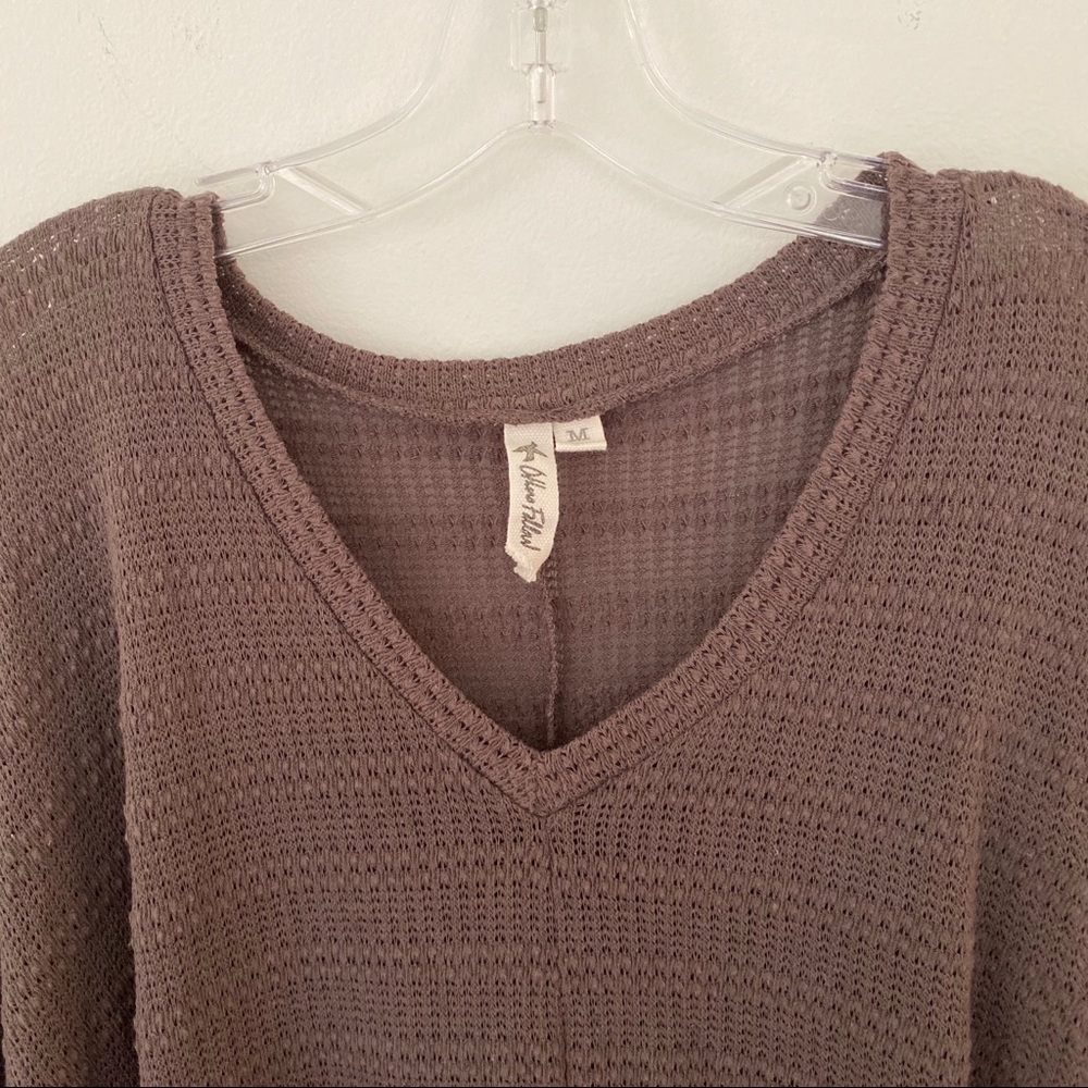 Others Follow Draped Fringe Poncho Size Medium - image 2